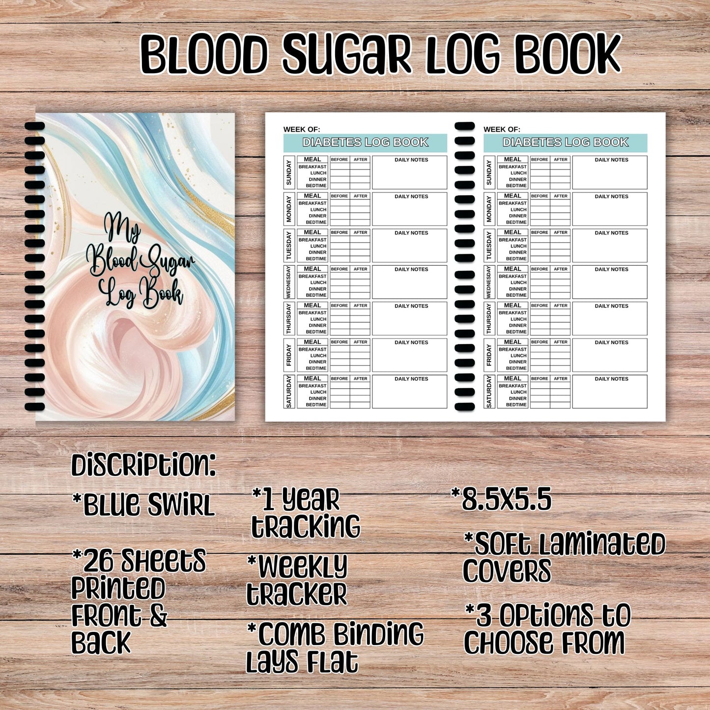 Diabetes Blood Sugar Log Book