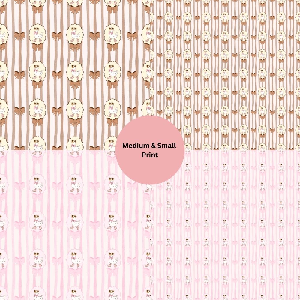 Silly Duck Frame Seamless Digital Pattern Paper Bundle