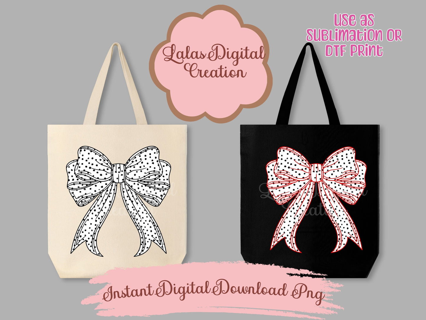 Coquette Bow Bundle Clipart PNG Instant Digital Download