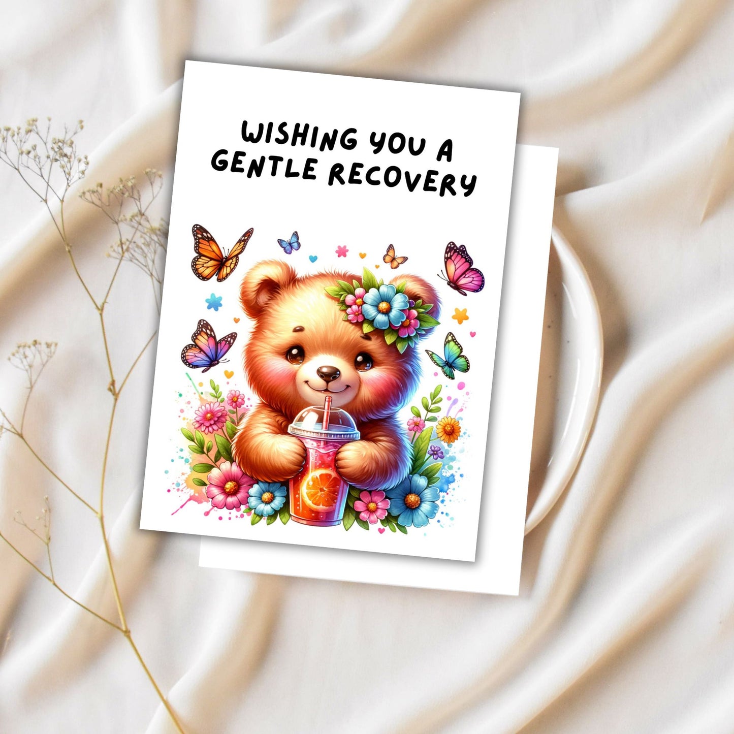 Animal Friends Printable Digital Greeting Cards Bundle Set