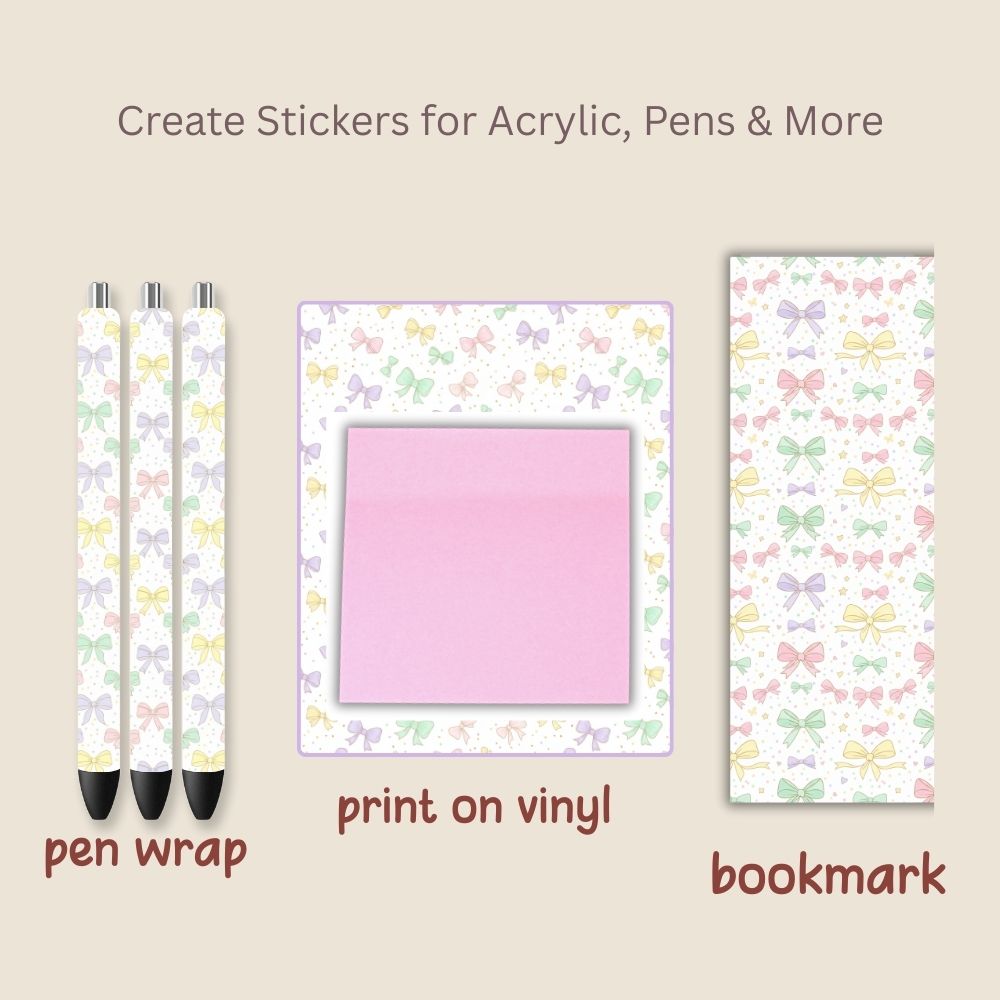 Easter Pastel Coquette Bow Seamless Repeating Pattern Paper Bundle Set