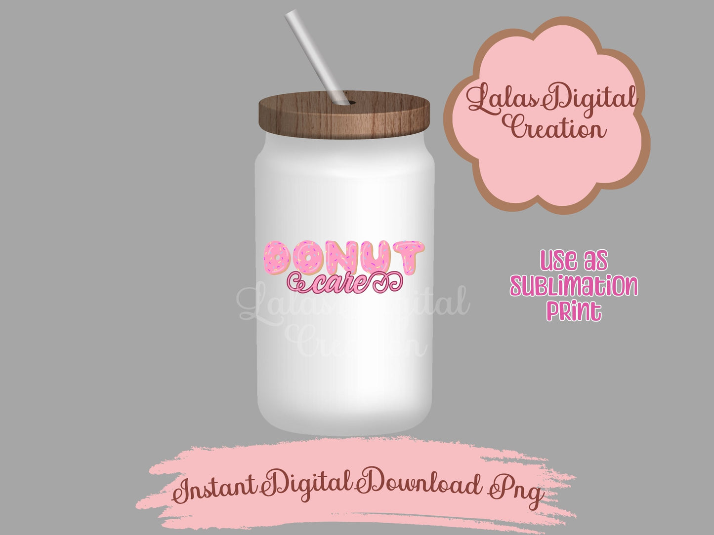 Donut Funny Quotes Bundle Clipart PNG Instant Digital Download