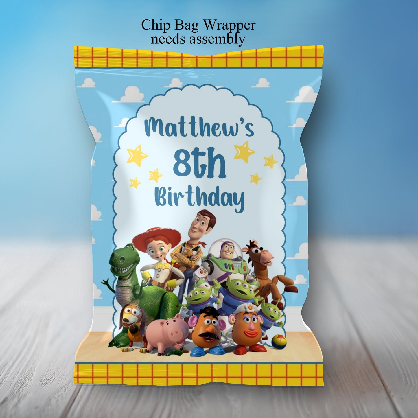 Toy Story Party Sticker Labels