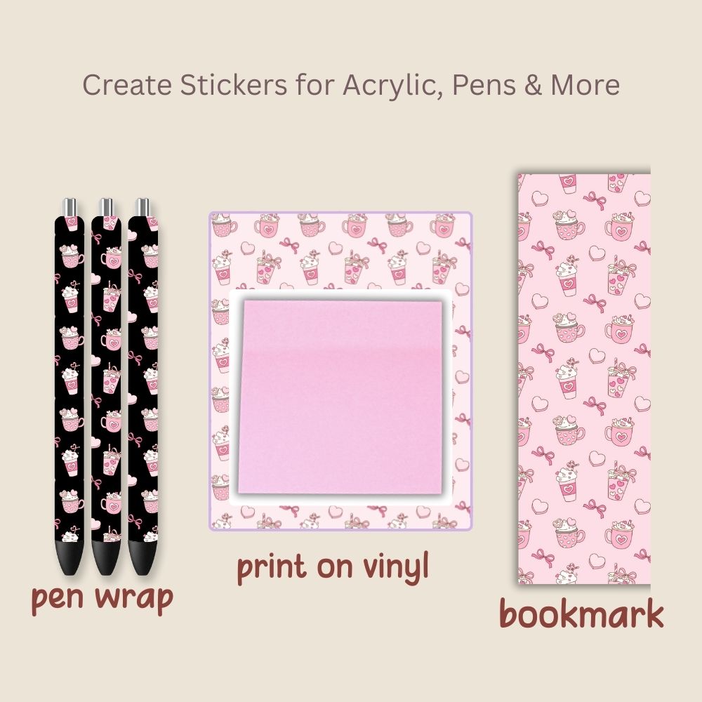 Heart & Sweets Seamless Repeating Pattern Paper Bundle Set