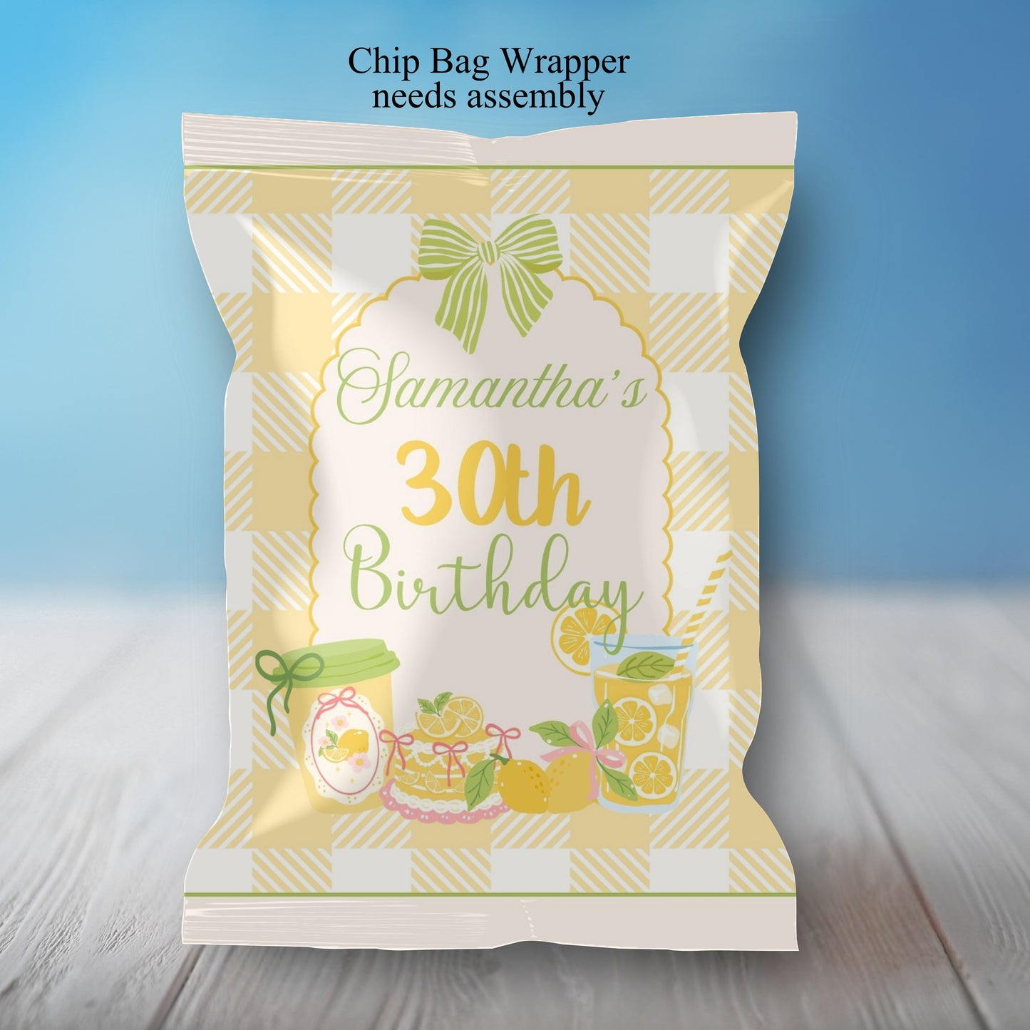 Lemonade Tea Party Sticker Labels