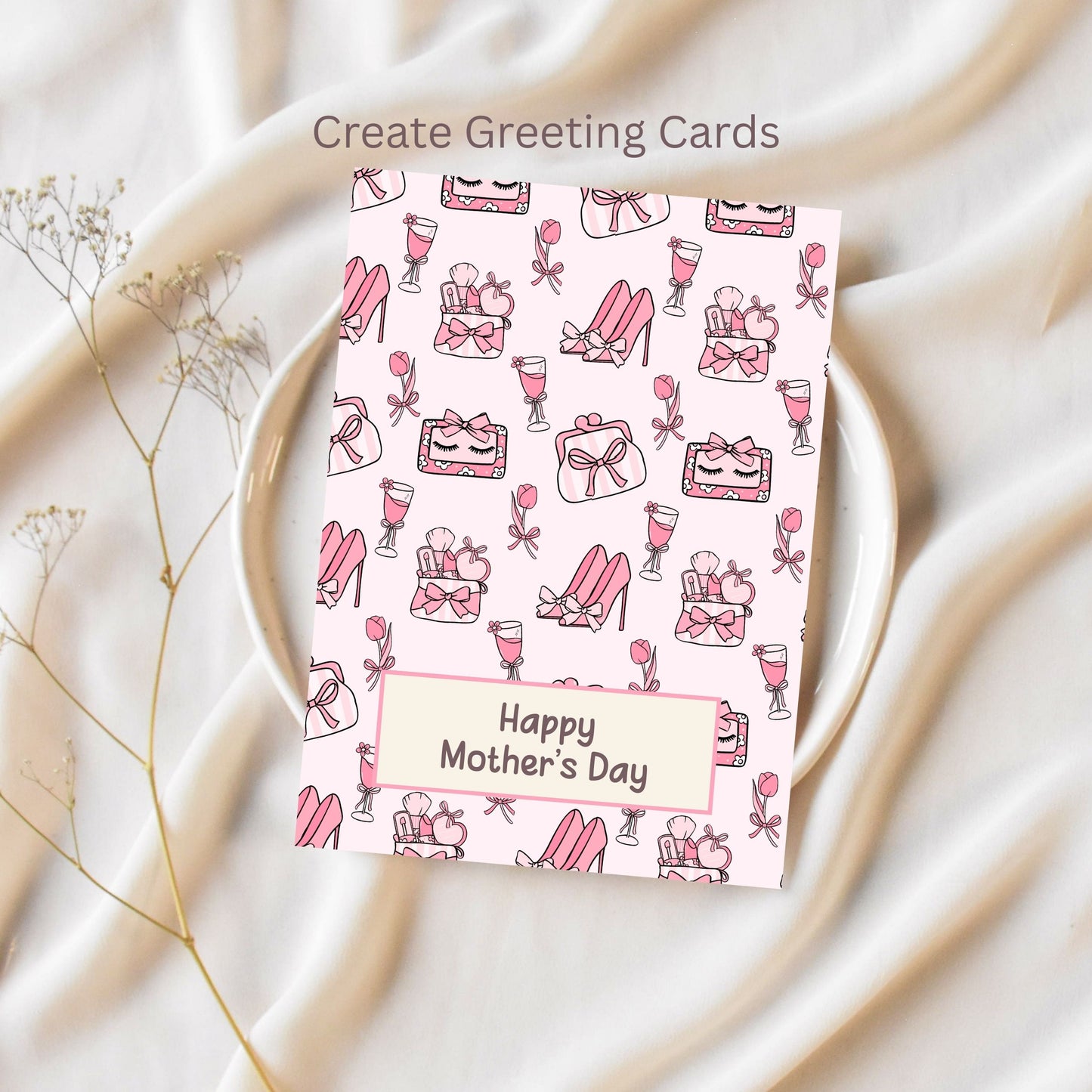 Preppy Coquette Girly Seamless Repeating Pattern Paper Bundle Set