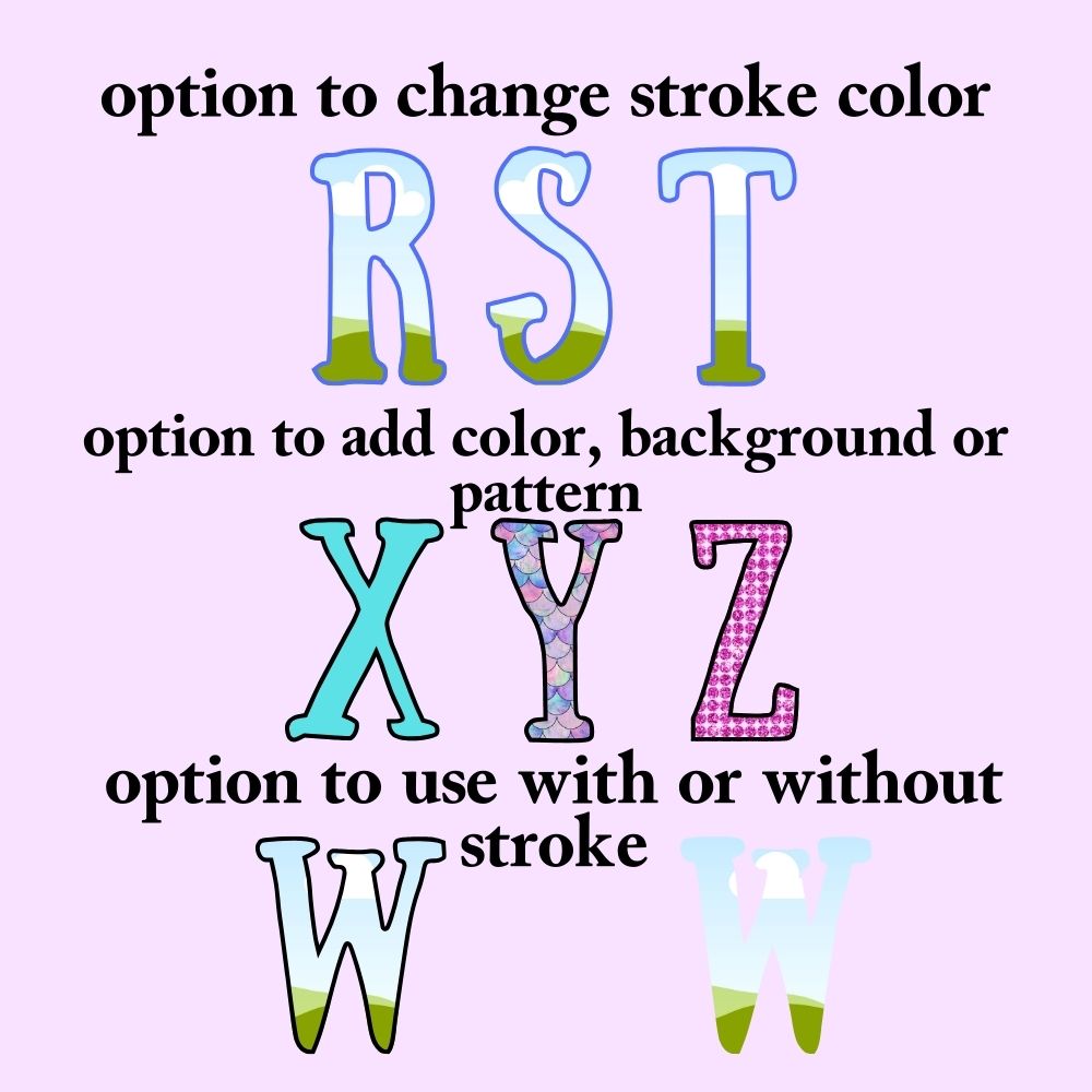 Editable Alphabet Canva Frame Template 5