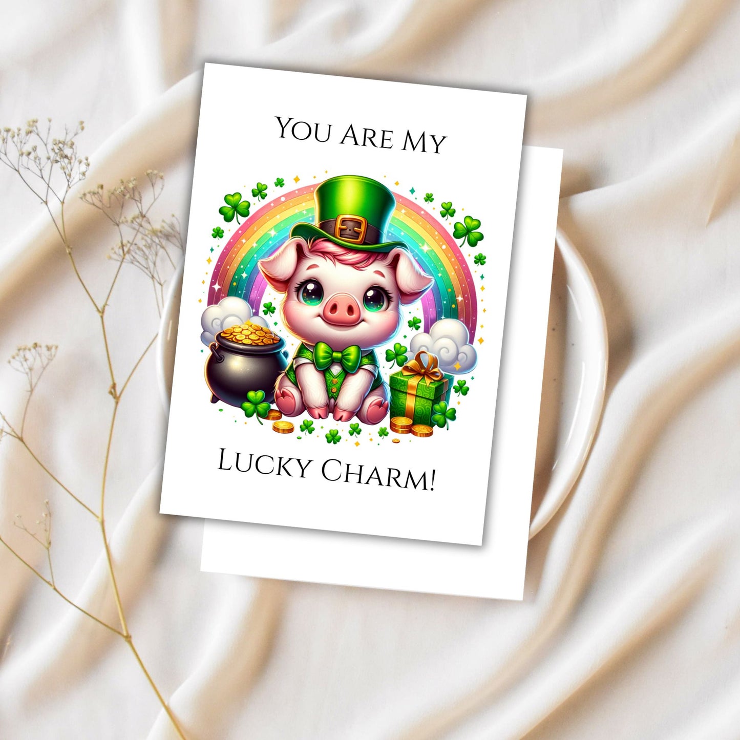 St Patrick PDF Printable Digital Greeting Cards Bundle Set