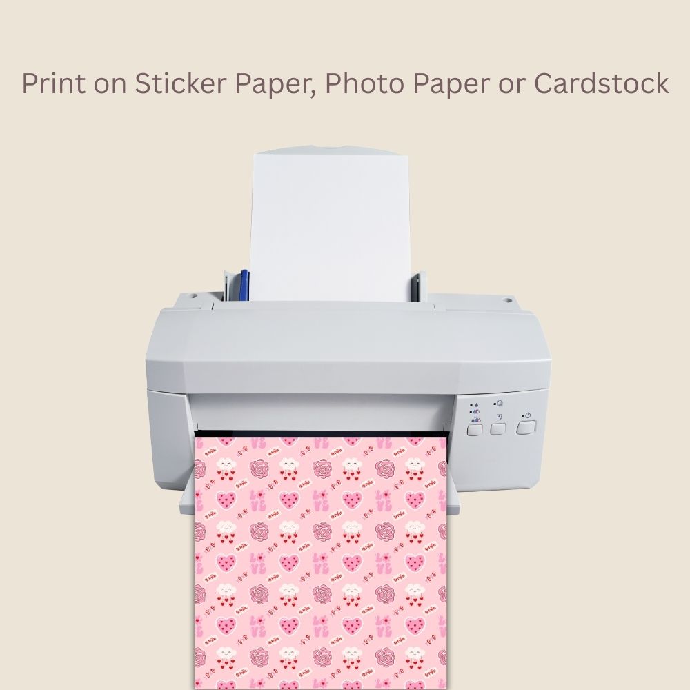 Valentines Be Mine XOXO Seamless Repeating Pattern Paper Bundle Set