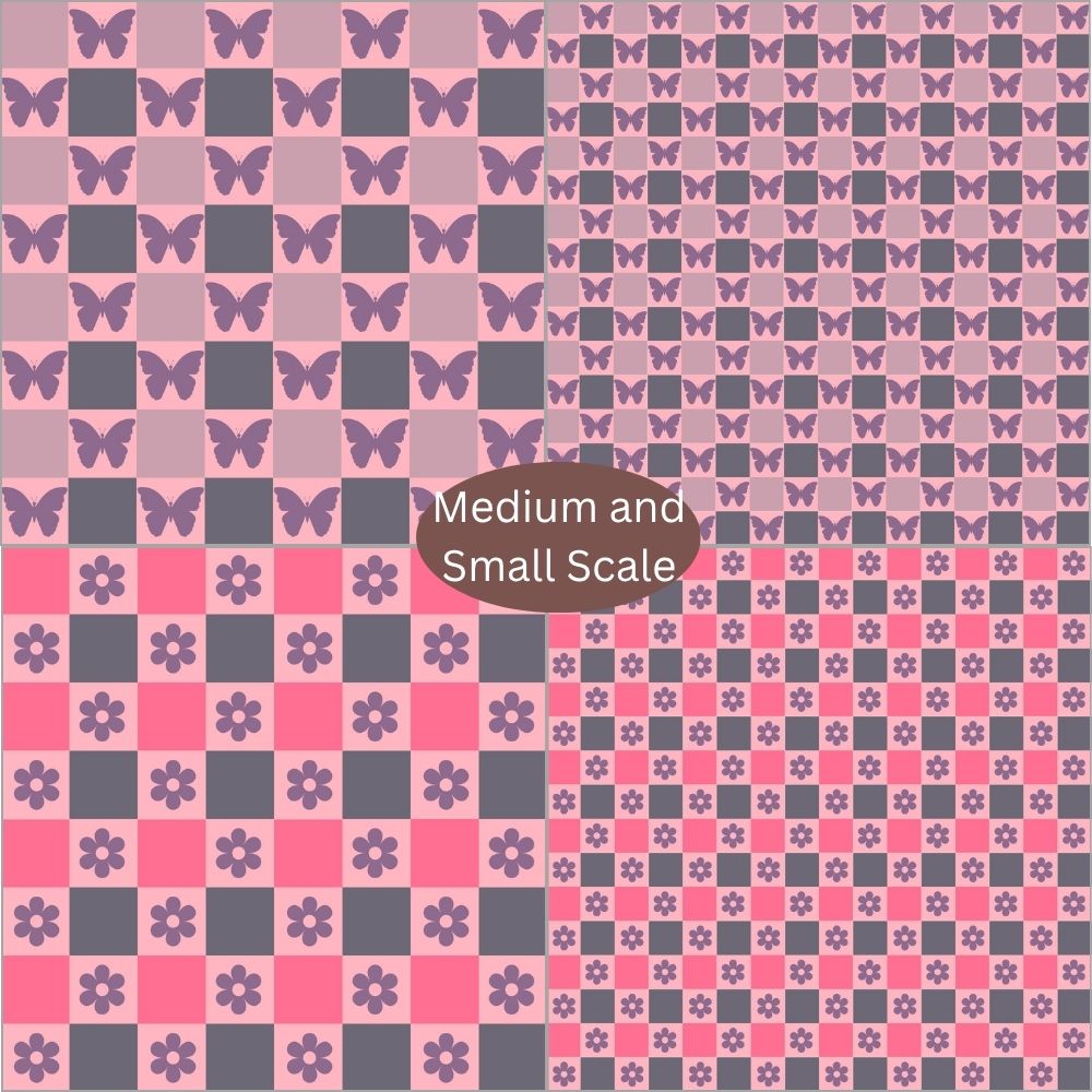 Checkered Seamless Digital Pattern Paper Bundle