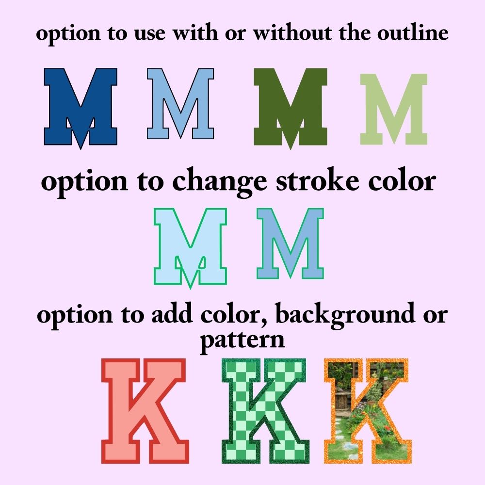 Editable Alphabet Canva Frame Template 1