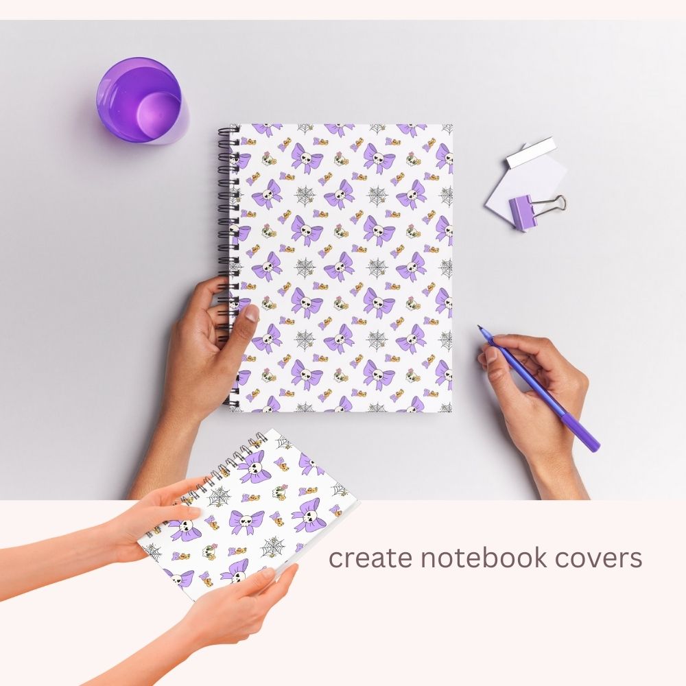 Pastel Halloween Seamless Digital Pattern Paper Bundle