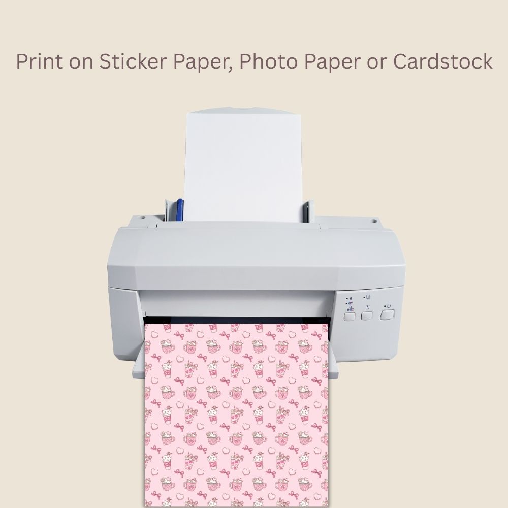 Heart & Sweets Seamless Repeating Pattern Paper Bundle Set