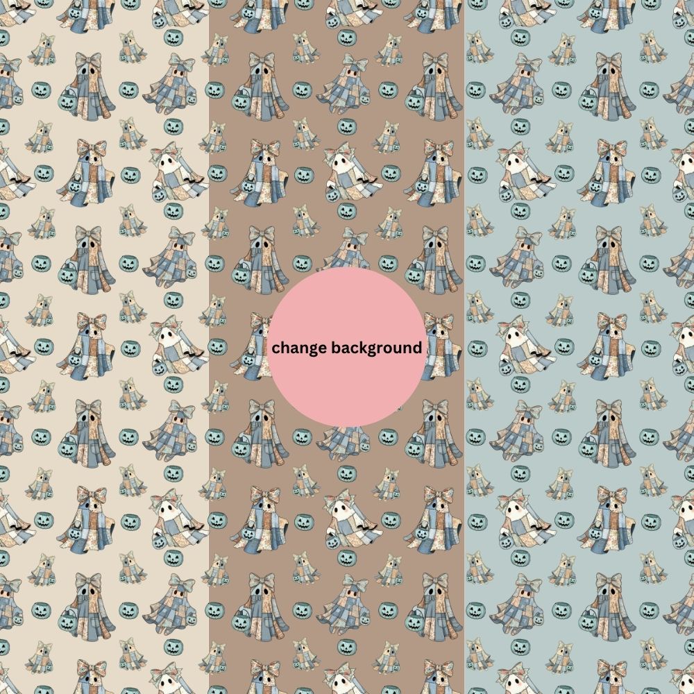 Denim Patch Ghost Seamless Digital Pattern Paper Bundle