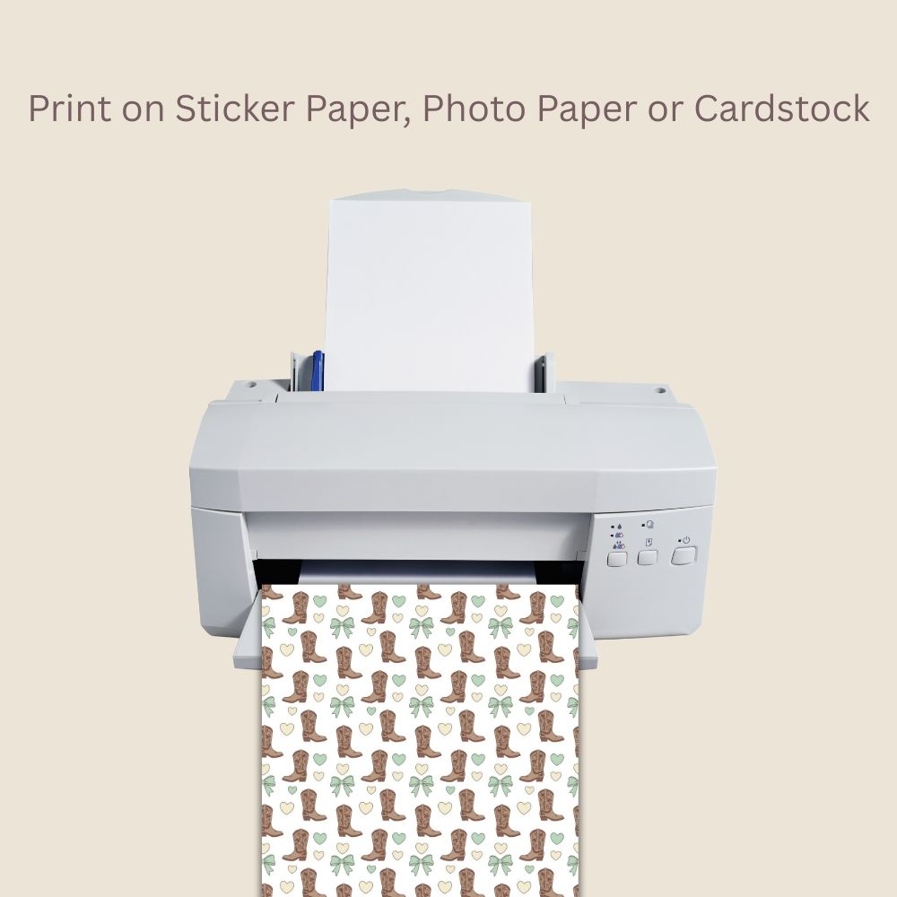Coquette Preppy Western Seamless Repeating Pattern Paper Bundle Set