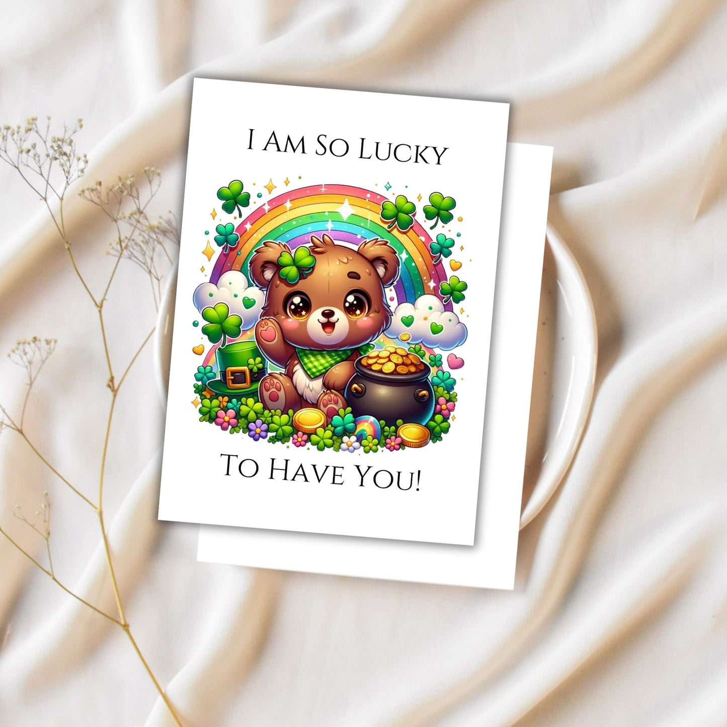St Patrick PDF Printable Digital Greeting Cards Bundle Set