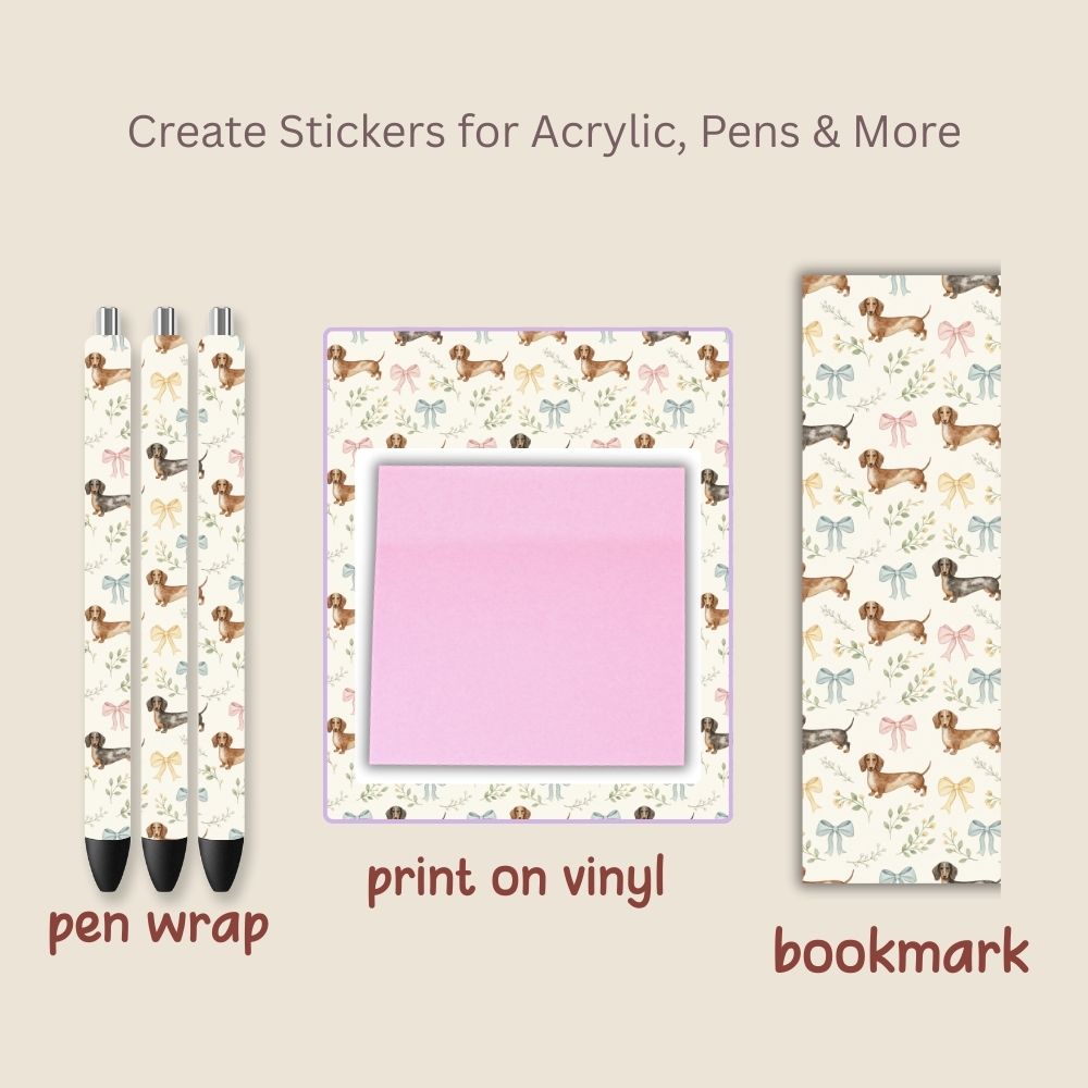 Dachshund dog Seamless Repeating Pattern Paper Bundle