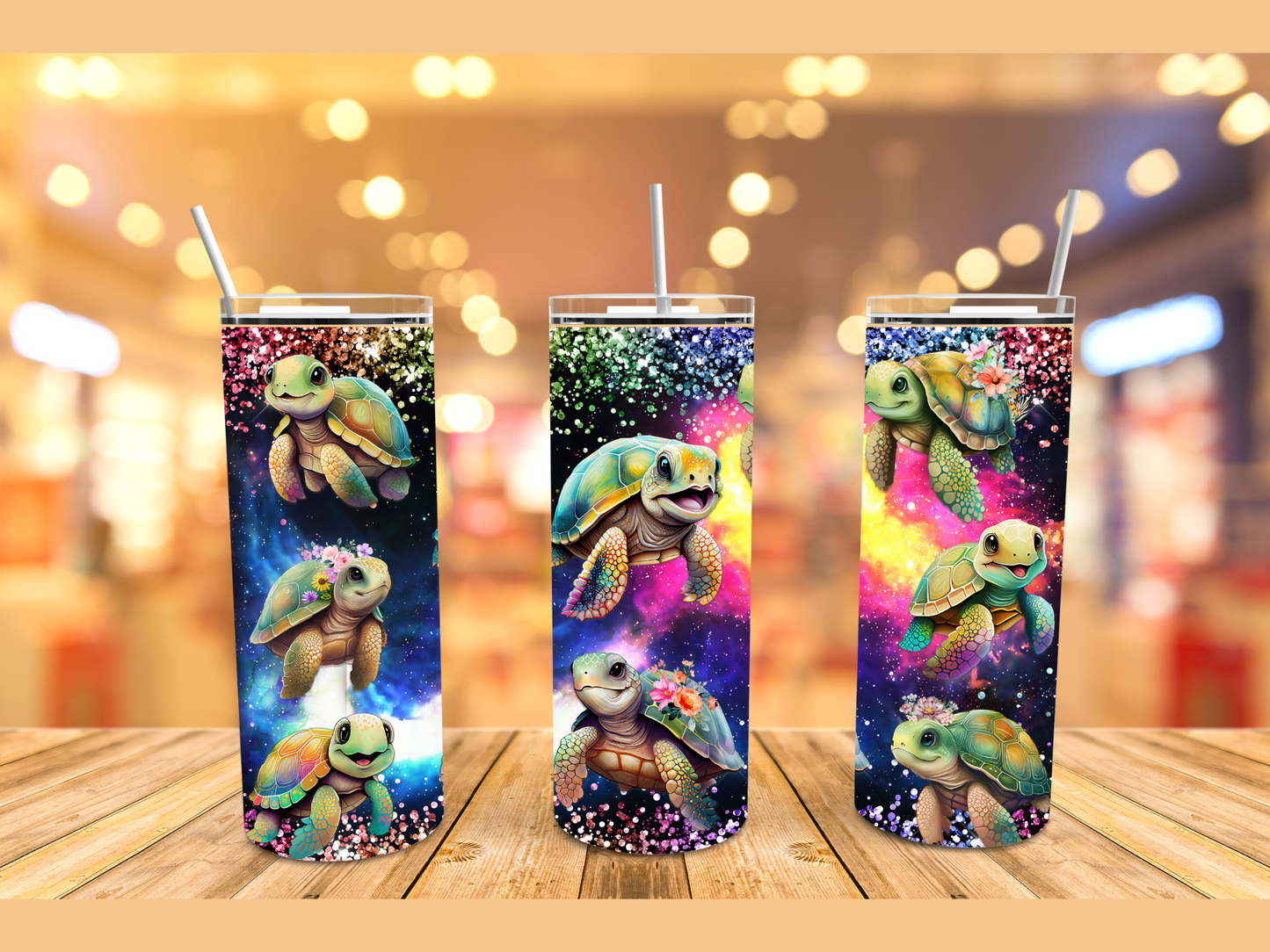 Rainbow Turtle 20oz Stainless Steel Tumbler Cup