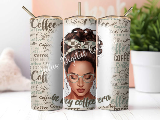 4 Coffee Lover 20oz Tumbler Wrap PNG Digital Download