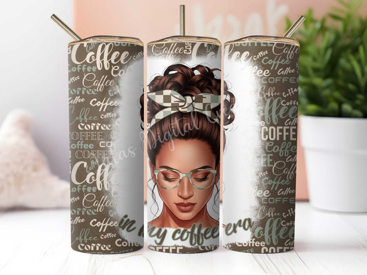 5 Coffee Lover 20oz Tumbler Wrap PNG Digital Download