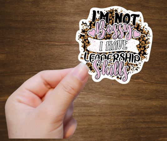 Bossy Vinyl Sticker Decal