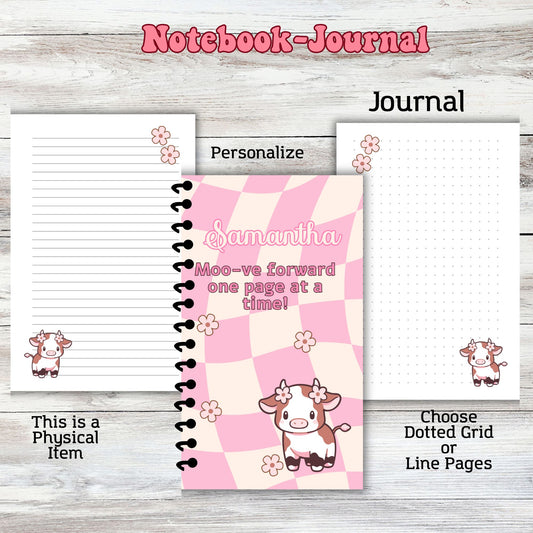 Pink Cow Notebook