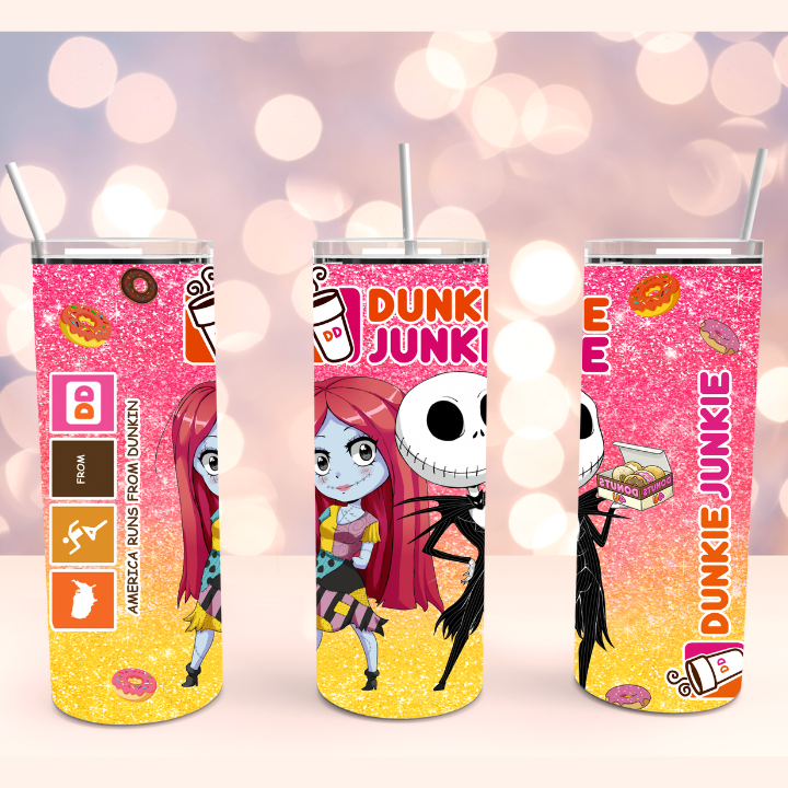 Dunkie Junkie Donuts Stainless Steel Tumbler Cup 20oz