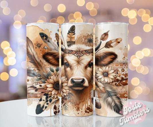 Highland Cow Stainless Steel Tumbler Cup