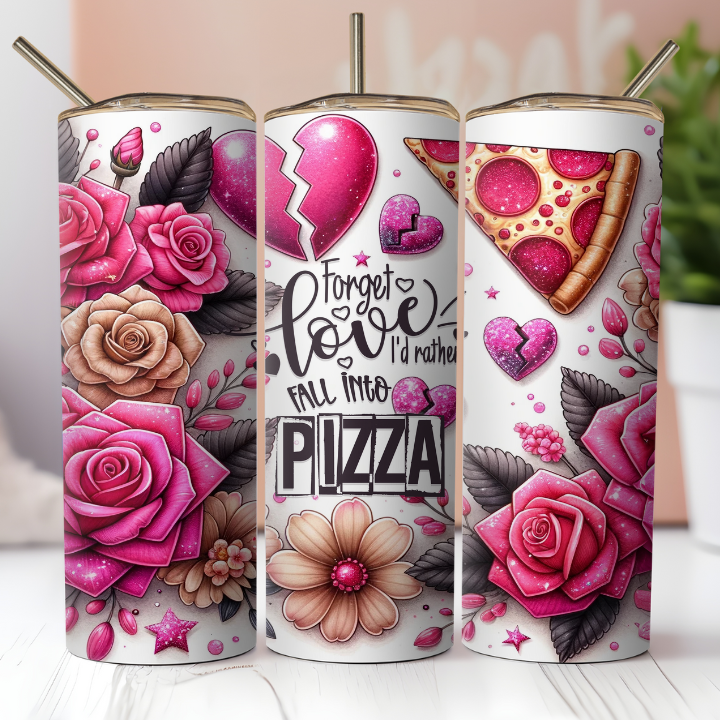 Love Pizza or Tacos 20oz Stainless Steel Tumbler Cup