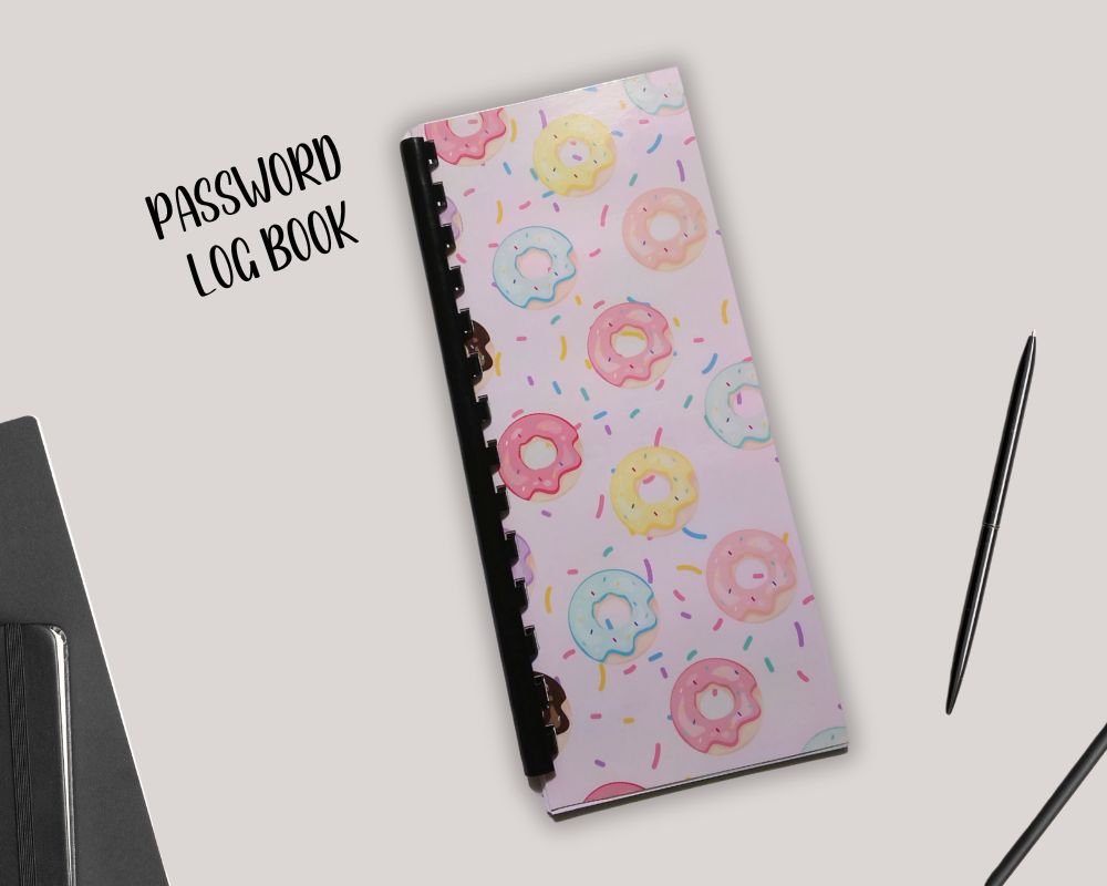Account Password Logbook Tracker-Notebook-Planner-Journal-Small Compact Discrete-Online Login Protection Record Book