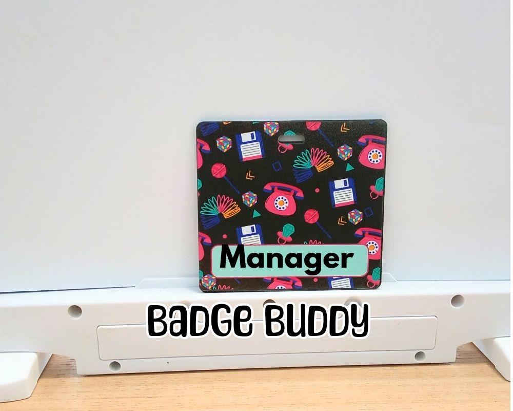 80s 90s Badge Buddy