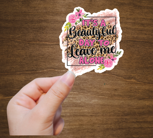 Cute Floral Vinyl Sticker Decal