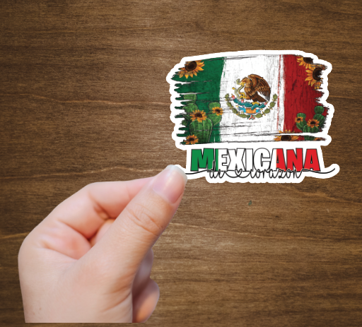 Mexico Flag Vinyl Sticker Decal