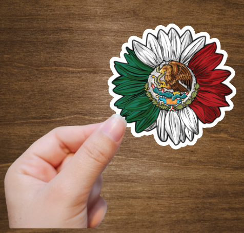 Mexico Sunflower Vinyl Sticker Decal