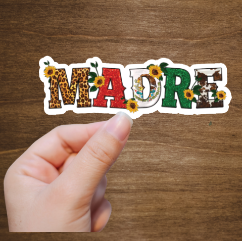 Madre Mexico Vinyl Sticker Decal