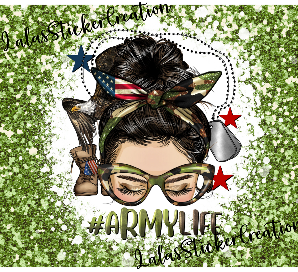 Messy Mom Bun Bundle of 9 20oz Tumbler Wrap PNG