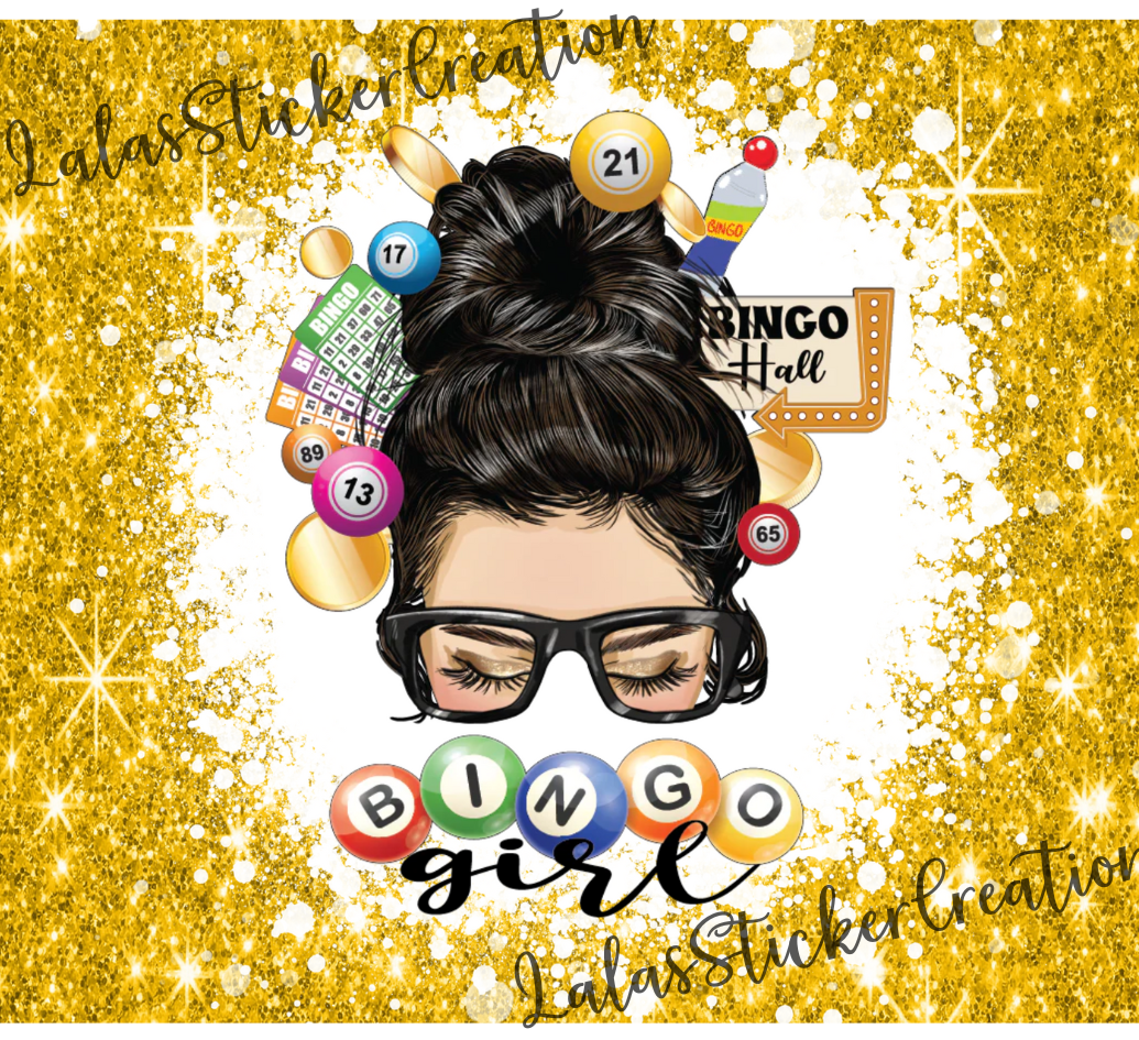 Messy Mom Bun Bundle of 9 20oz Tumbler Wrap PNG