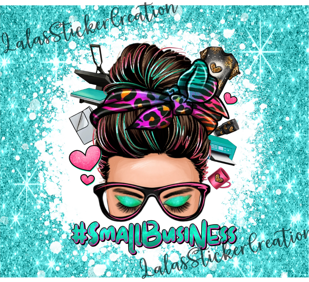 Messy Mom Bun Bundle of 9 20oz Tumbler Wrap PNG