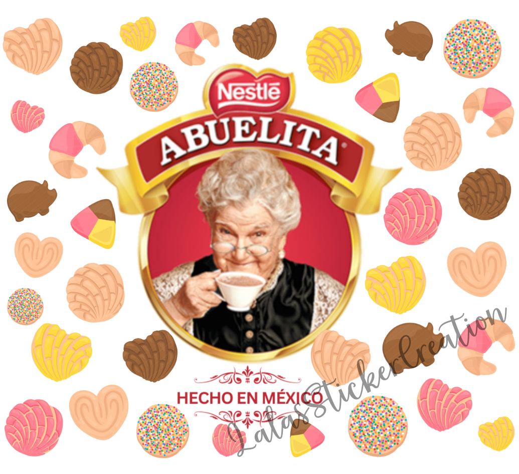 Cafecito and Conchas Bundle of 3 20oz Tumbler Wrap PNG Digital Download