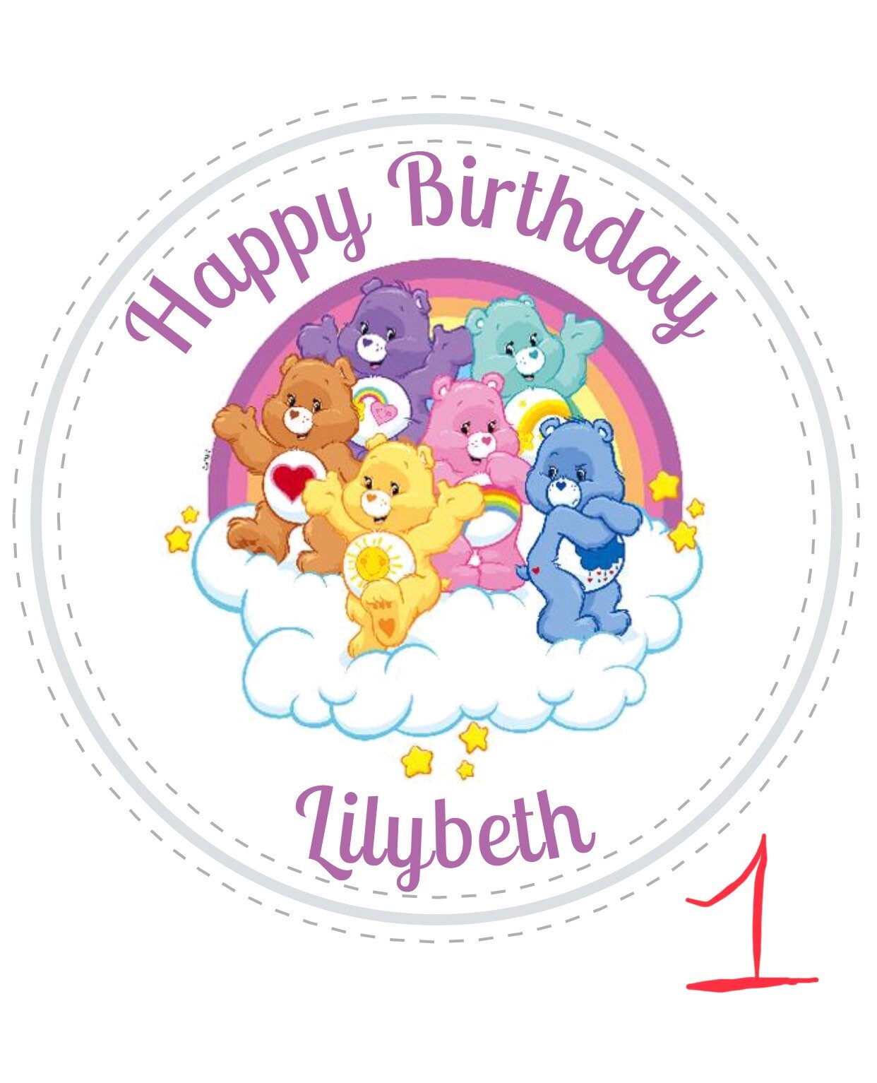 Care Bears Birthday Party Favors 
