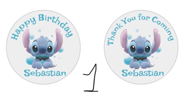 Stitch Custom/Personalized Party Favor Sticker Labels – Lalas