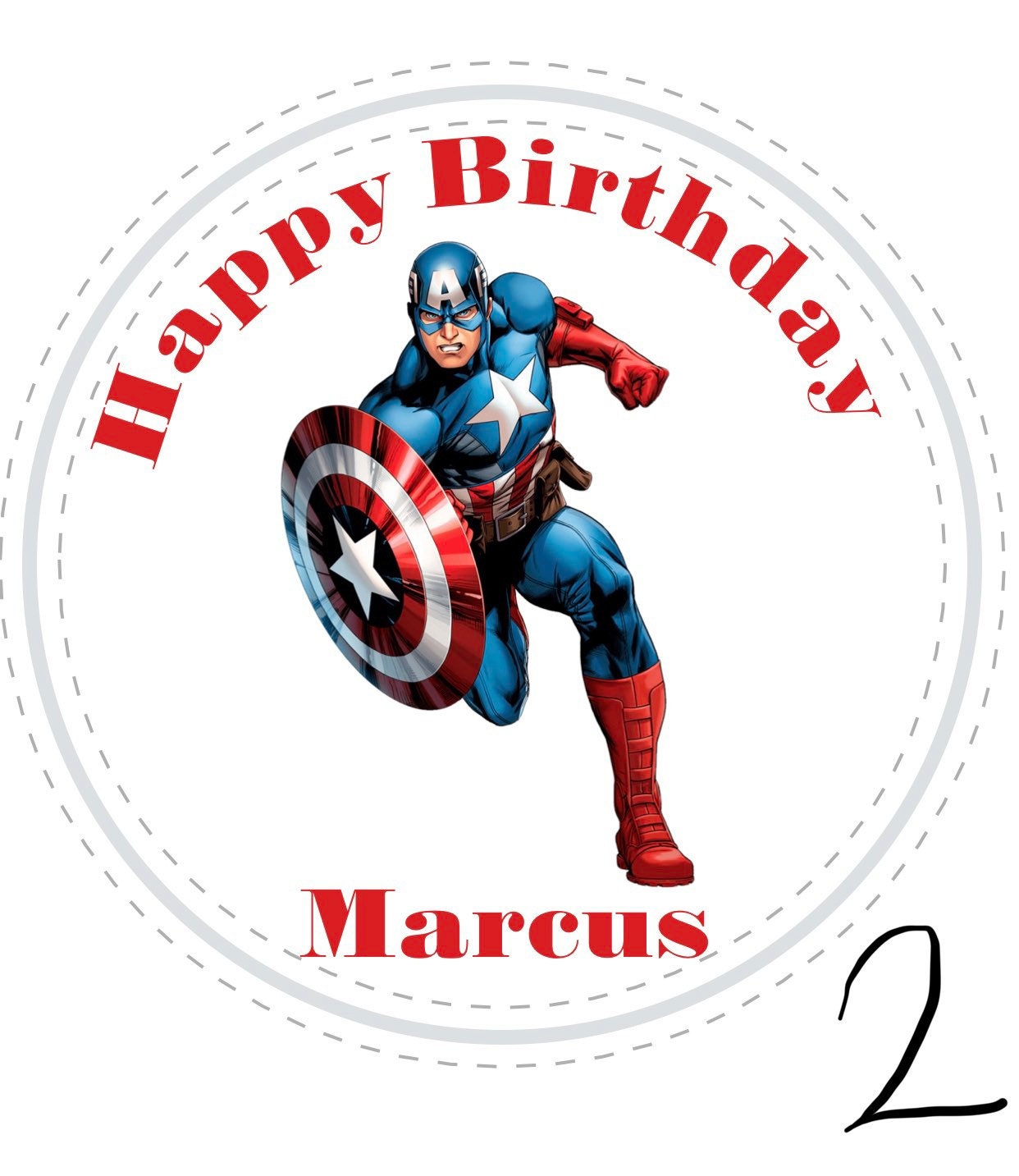 Avengers Custom Personalized Party Favor Sticker Labels