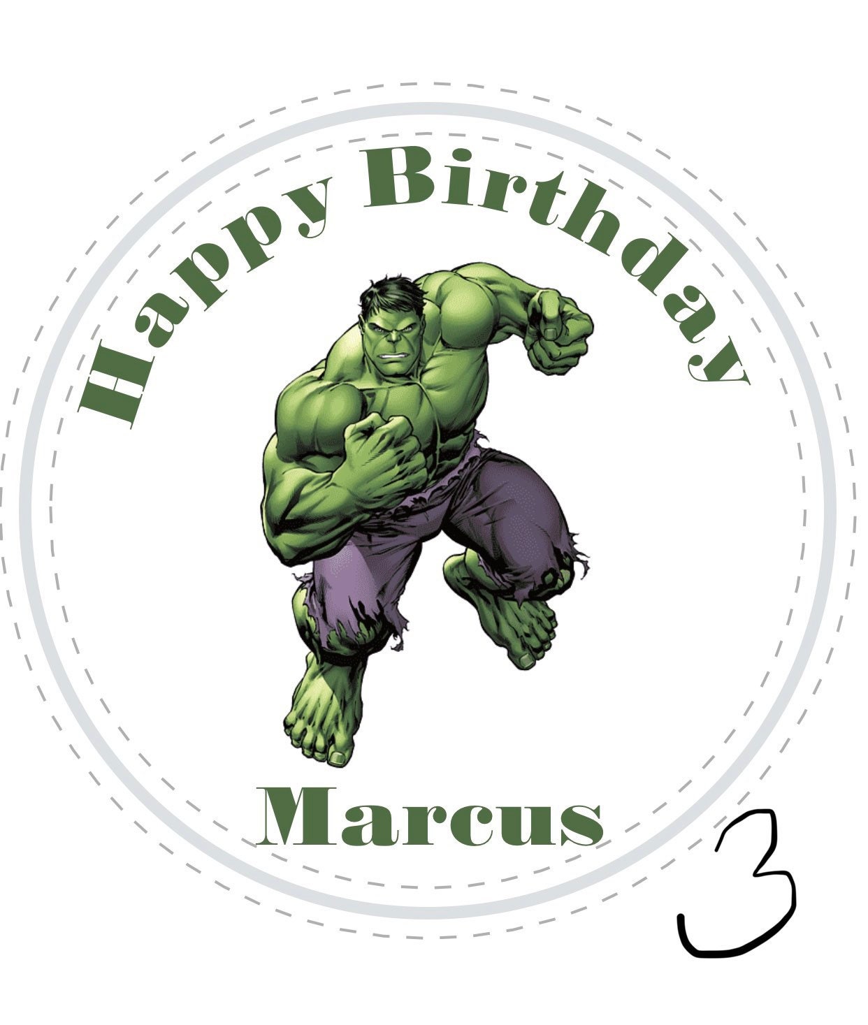 Personalised Hero Marvel Avengers Thank You Stickers Party Sweet