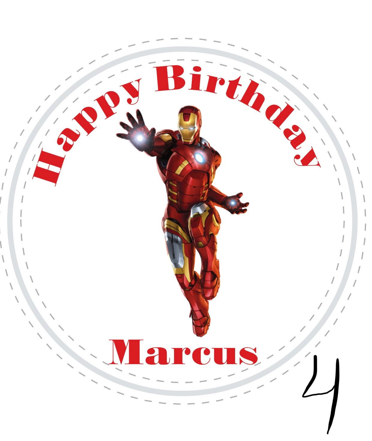 Avengers Custom Personalized Party Favor Sticker Labels