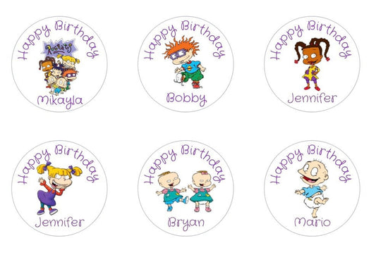 Rugrats Birthday Custom/Personalized Party Favor Sticker Labels