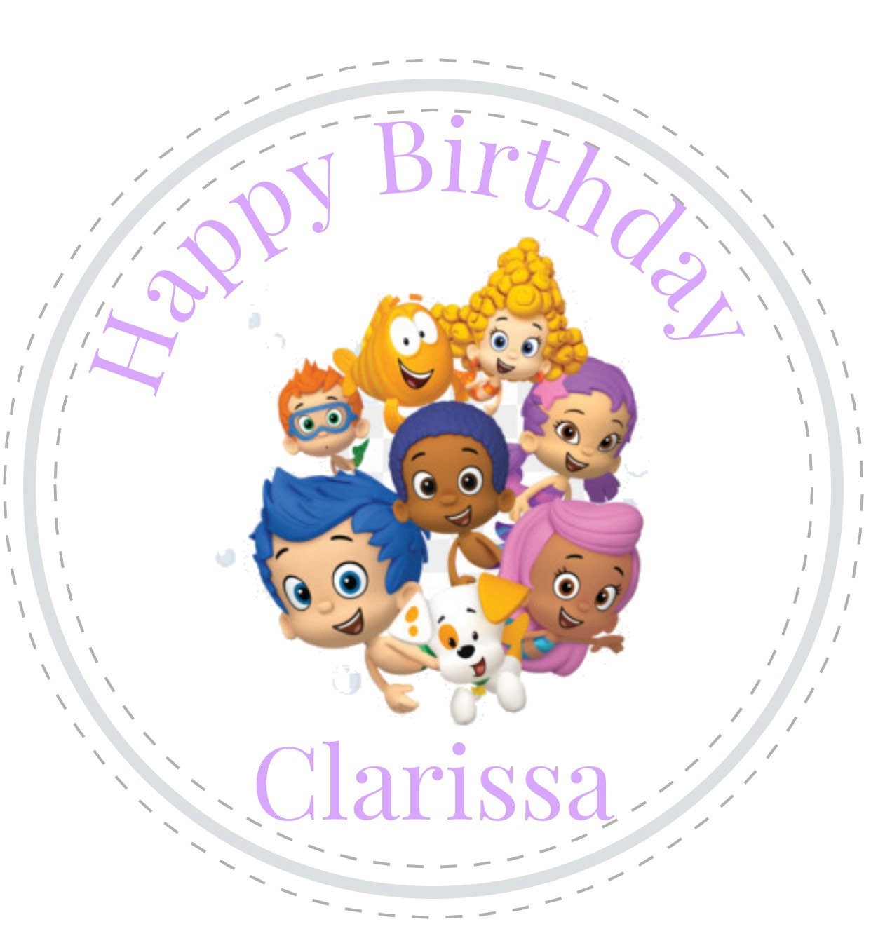 Bubble Guppies Boys Girls  Birthday Custom/Personalized Party Favor Sticker Labels